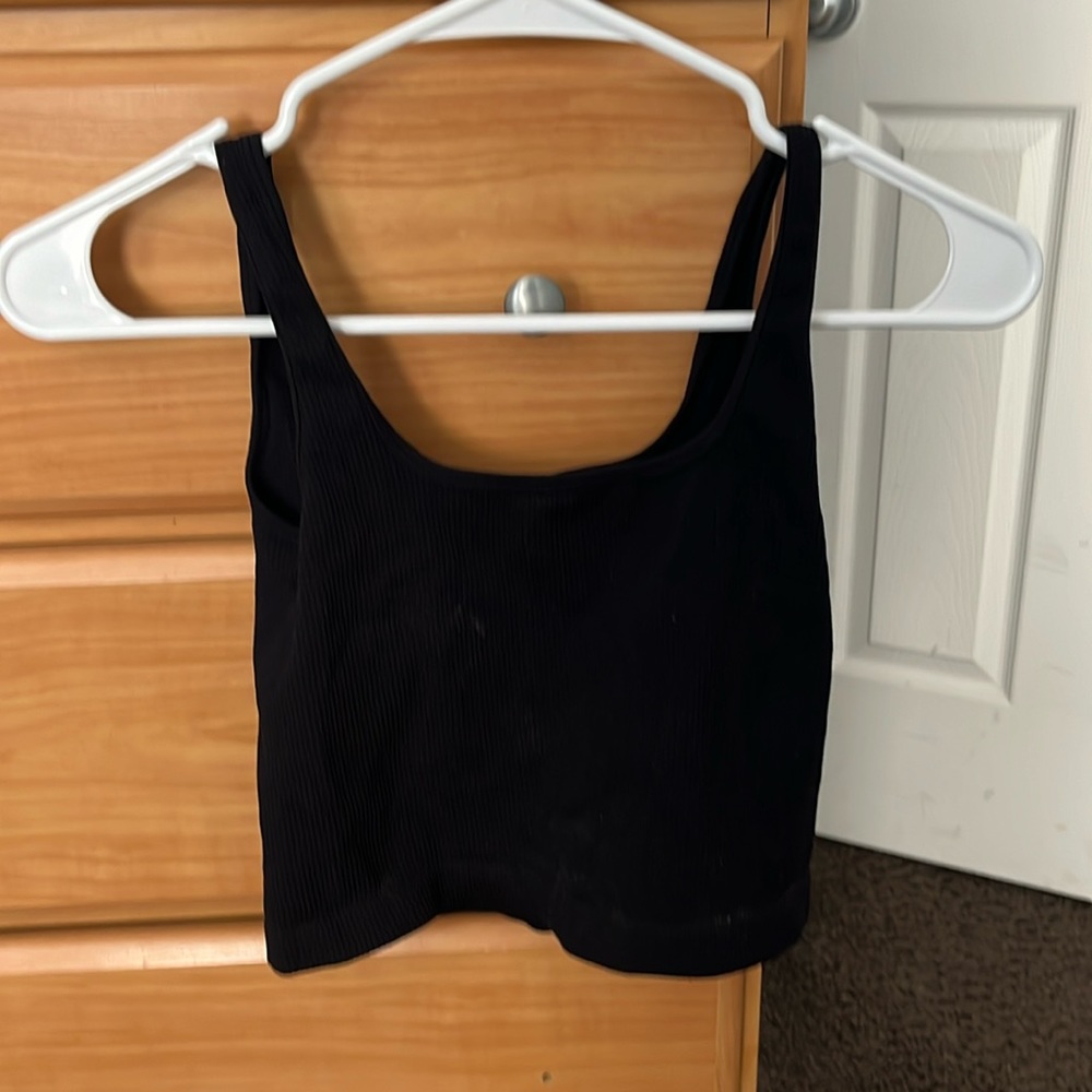 Black tank top